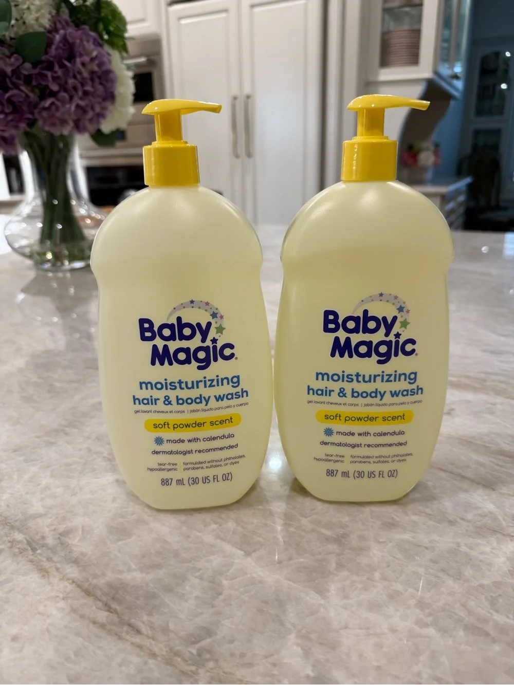 NWT Baby Magic Gentle Baby Soap Soft Powder Scent 30 fl oz  Lot of 2